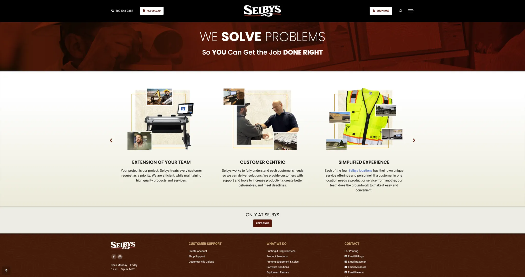 Selbys Website 2